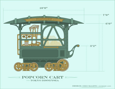 Popcorn Cart (400 pixels wide)